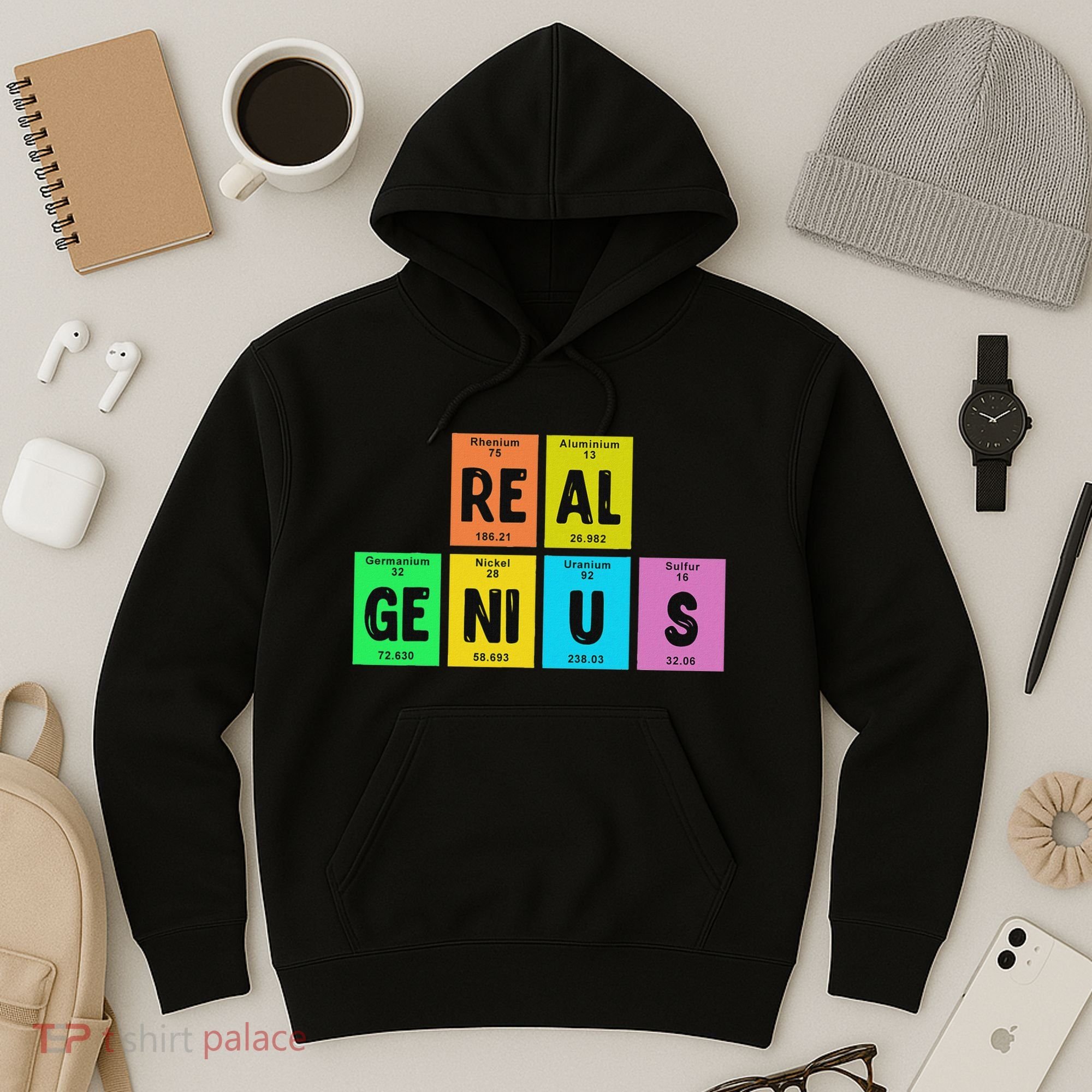 Periodic Table Of Elements Real Genius Hoodie