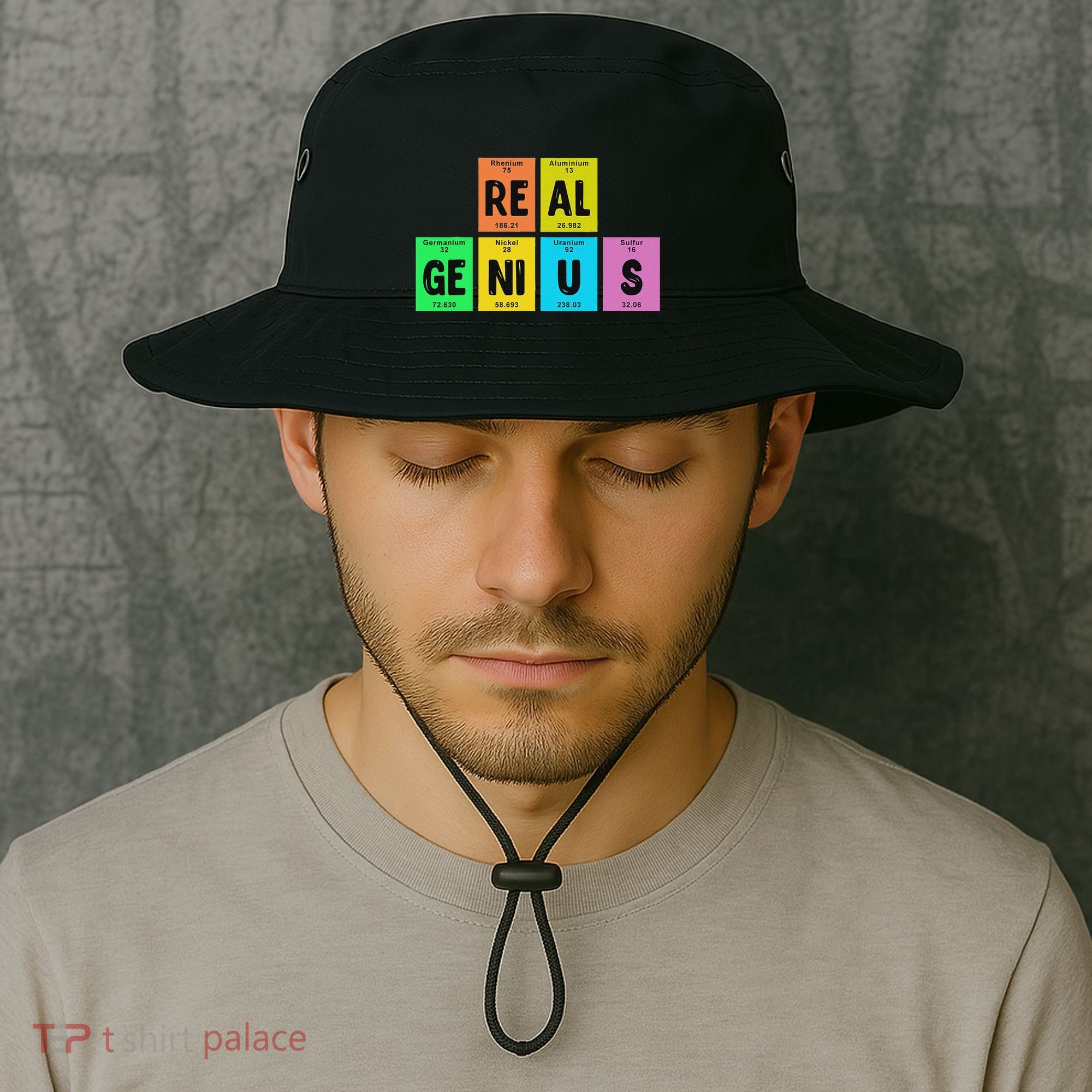 Periodic Table Of Elements Real Genius Bucket Hat