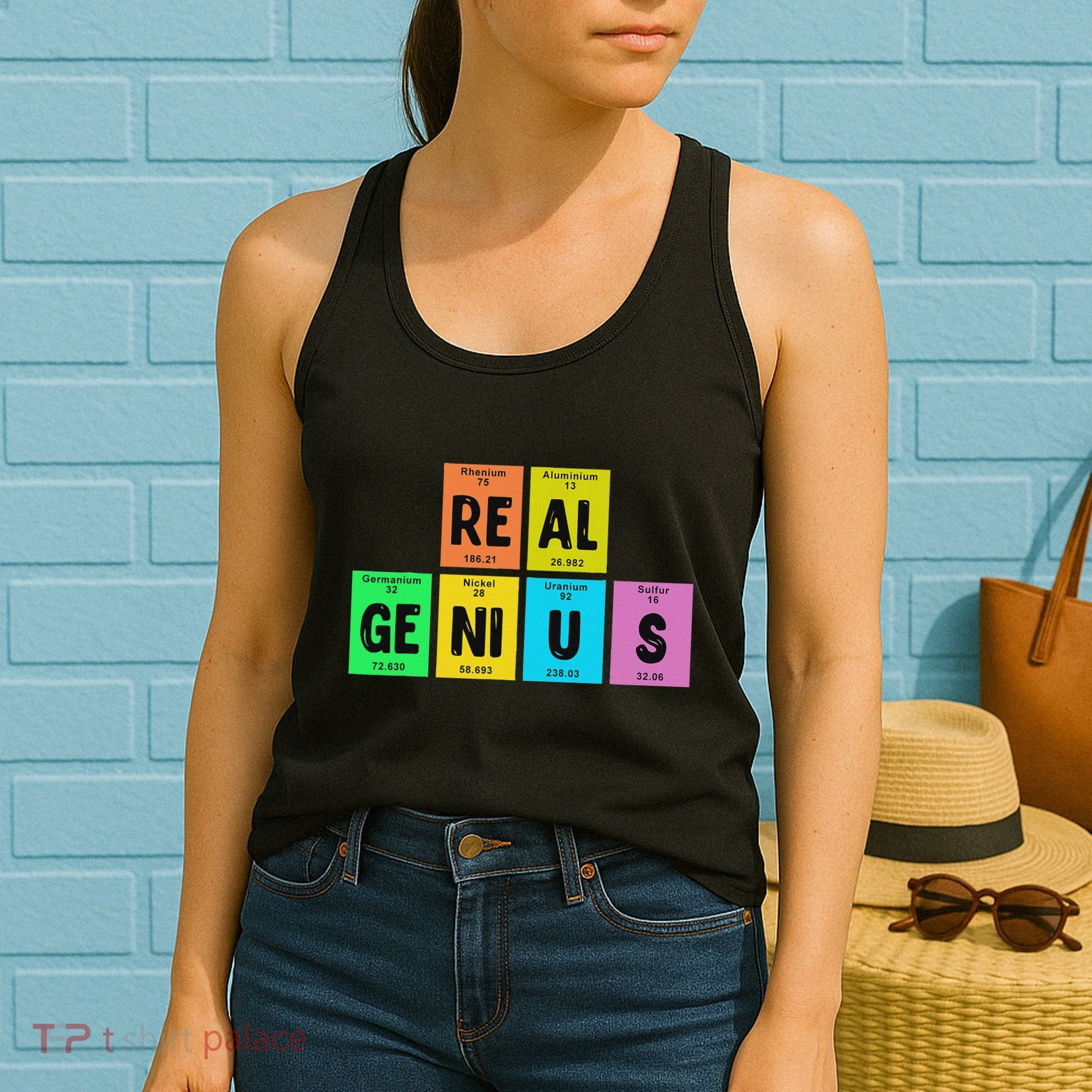 Periodic Table Of Elements Real Genius Women's Tank Top