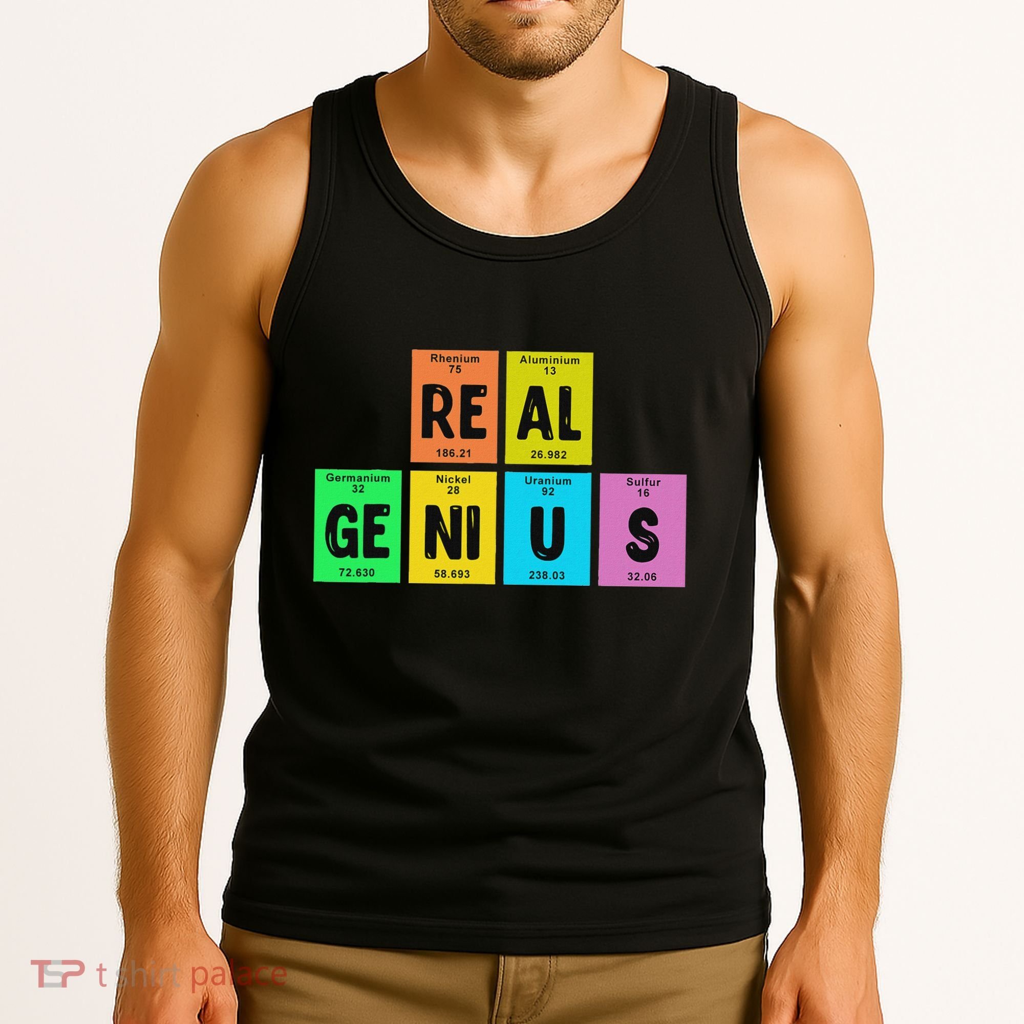 Periodic Table Of Elements Real Genius Tank Top