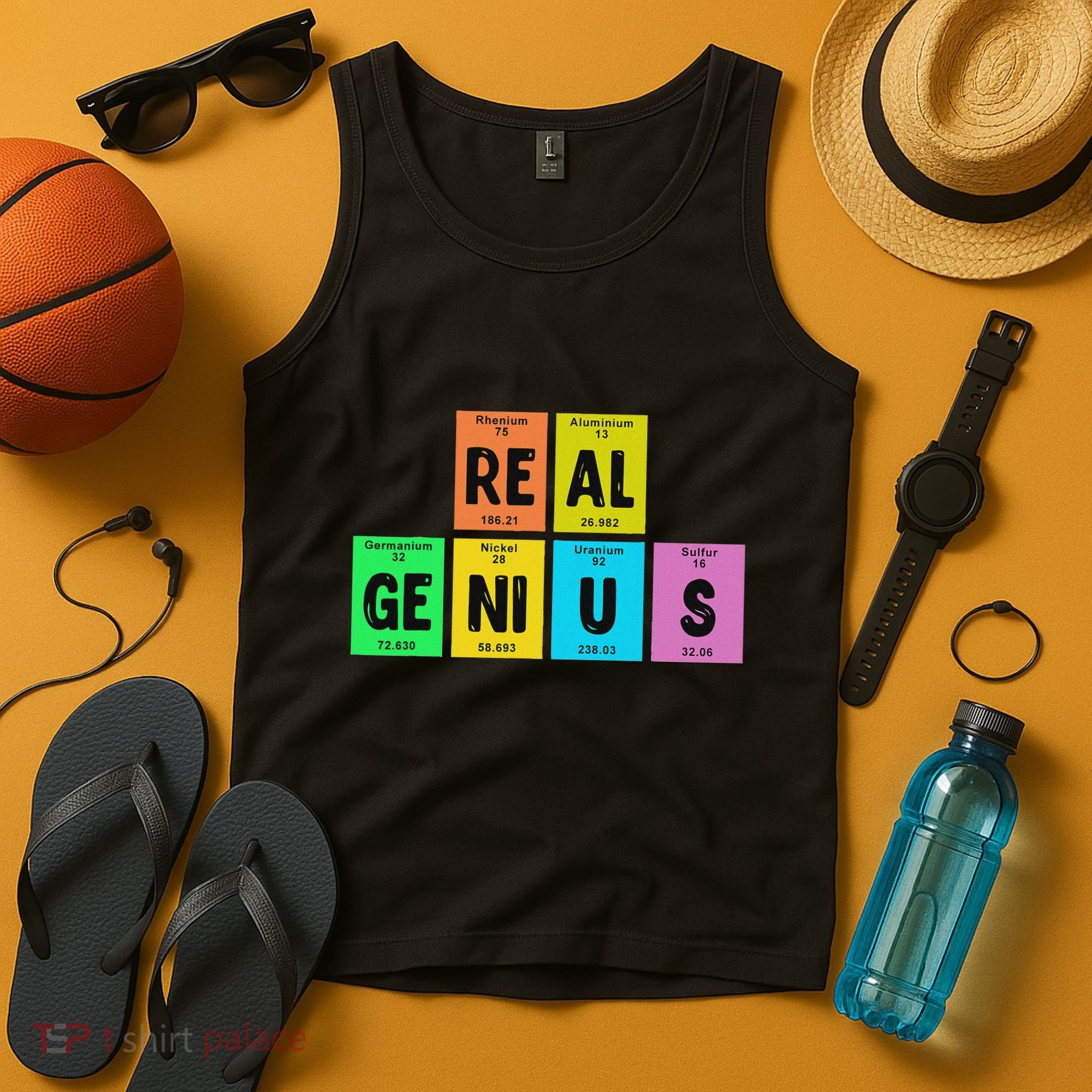 Periodic Table Of Elements Real Genius Tank Top