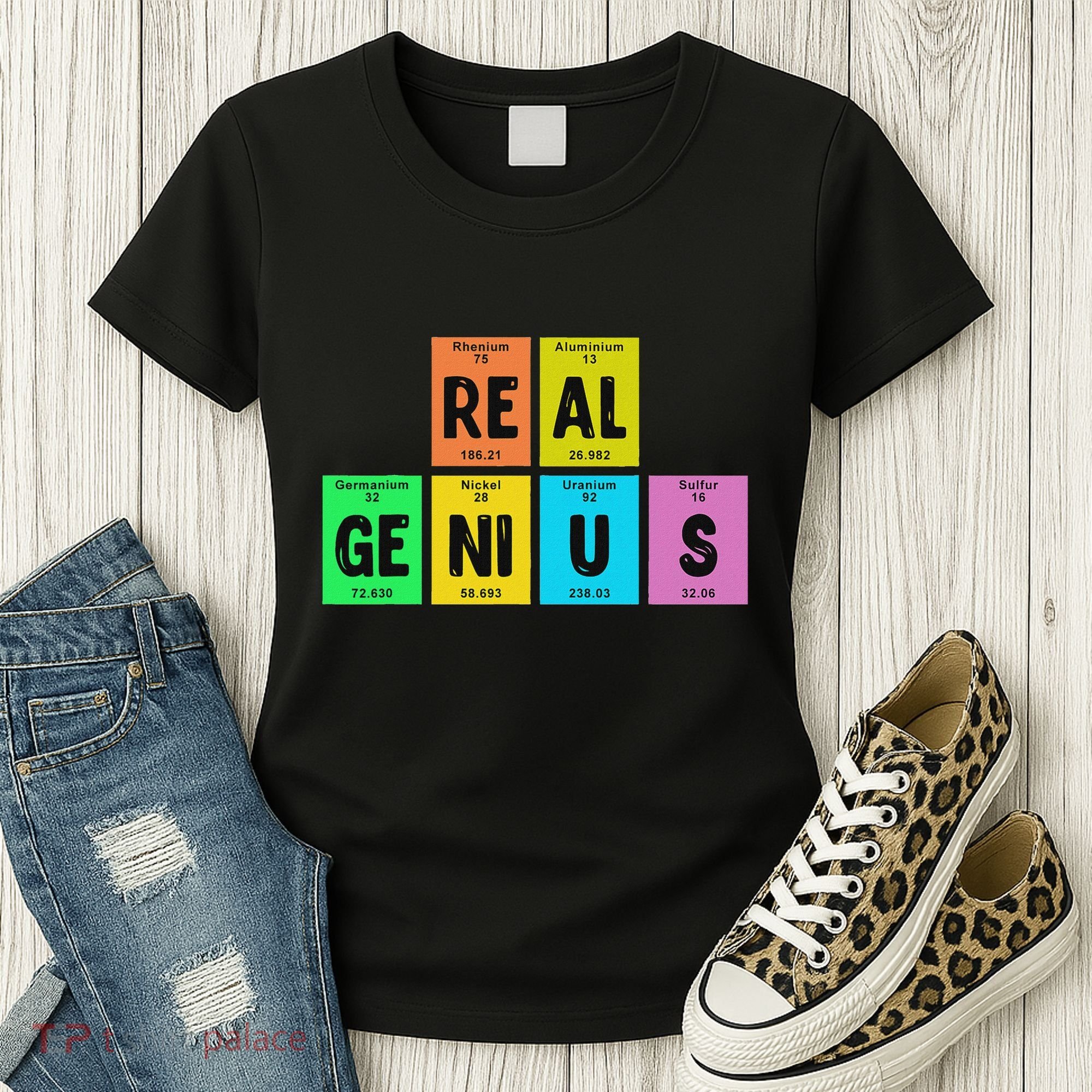 Periodic Table Of Elements Real Genius Women's T-Shirt