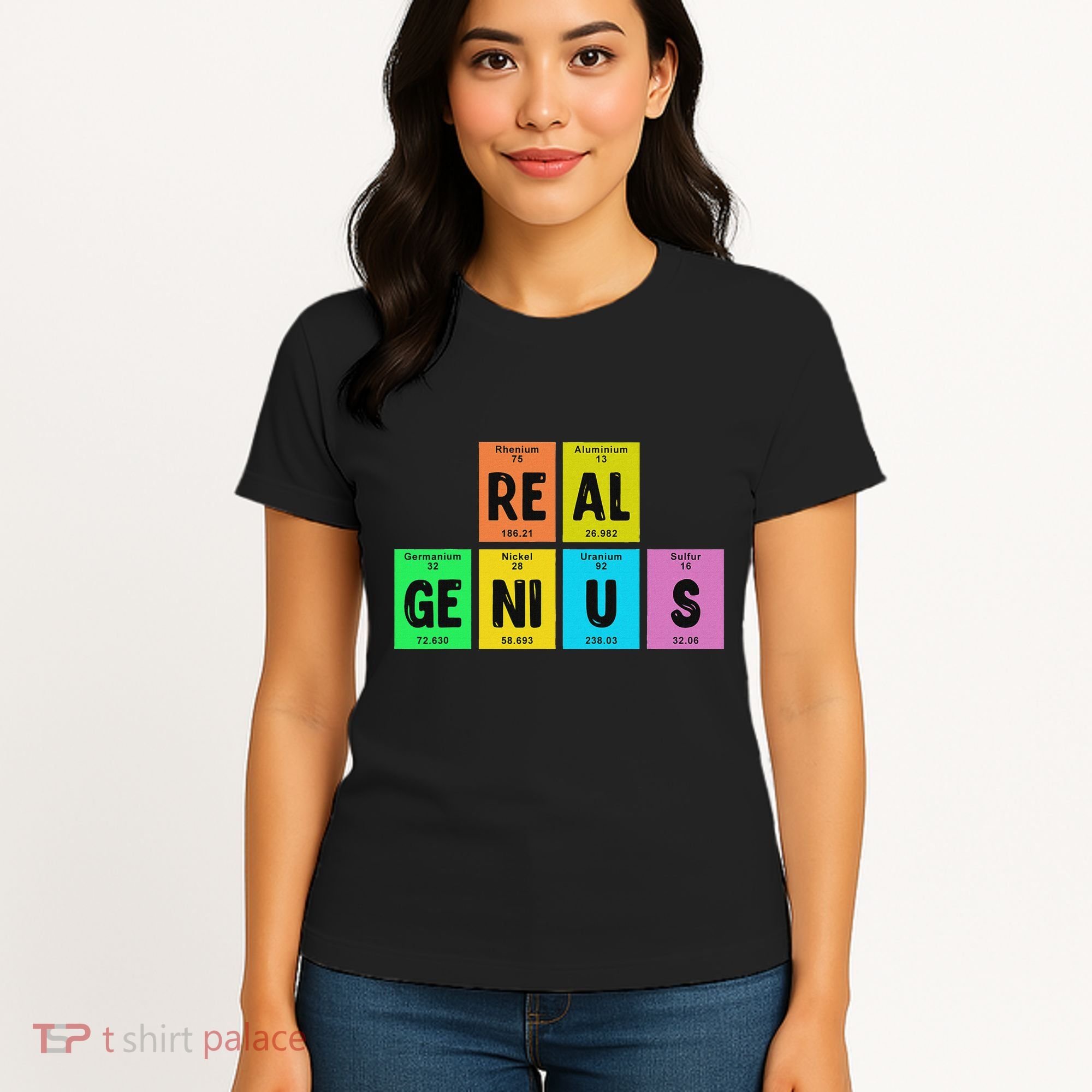 Periodic Table Of Elements Real Genius Women's T-Shirt