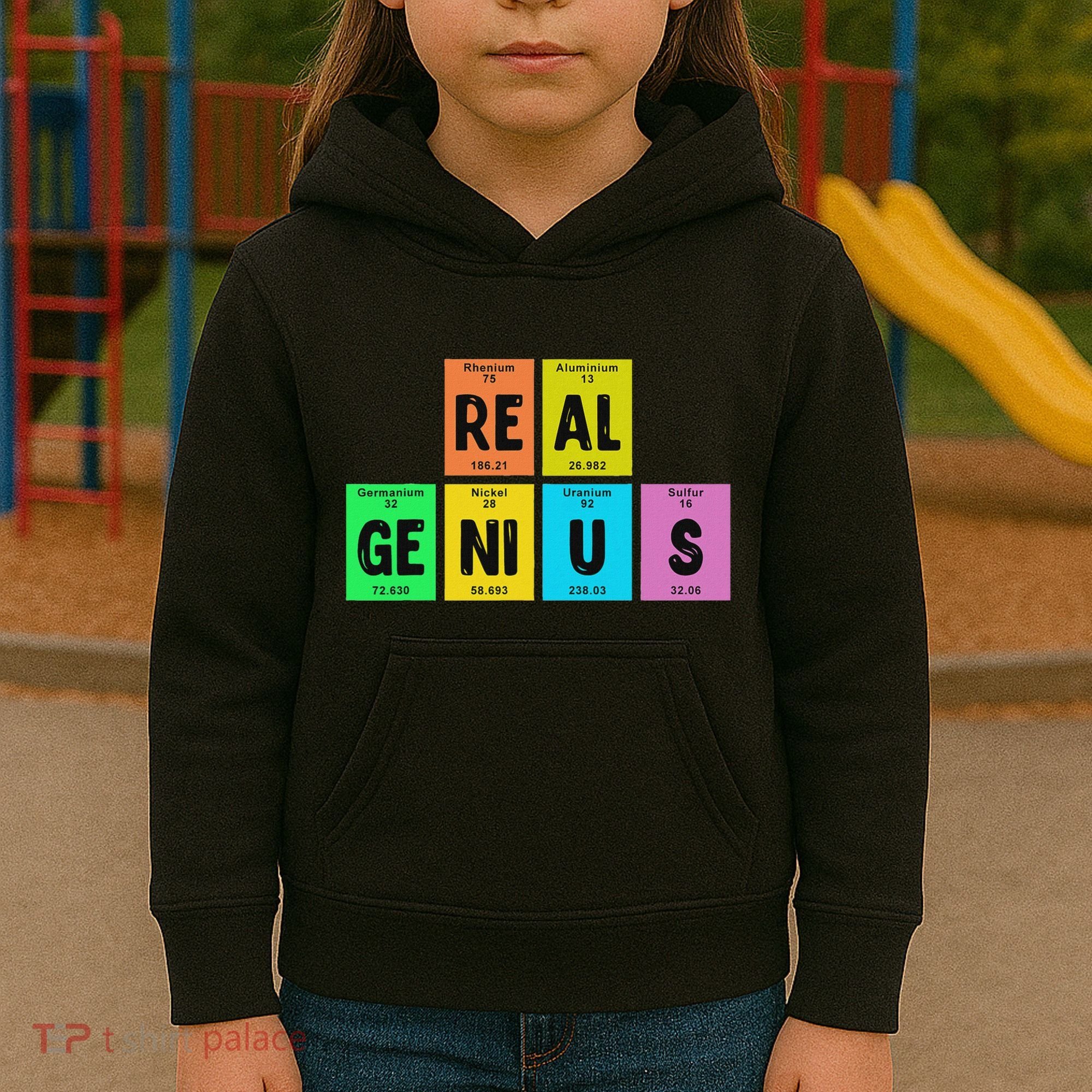 Periodic Table Of Elements Real Genius Kids Hoodie