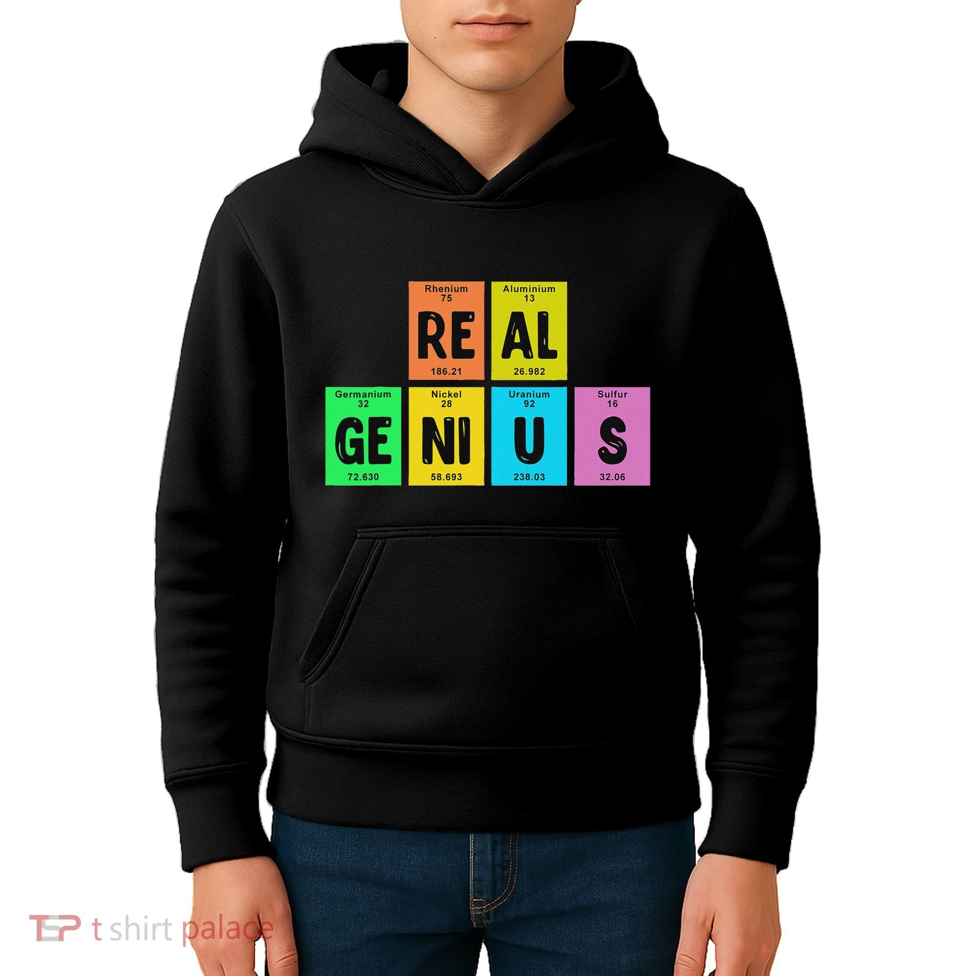 Periodic Table Of Elements Real Genius Kids Hoodie