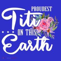 Proudest Titi On This Earth Grandma Floral Mother's Day Gift Apron thumb 3