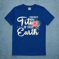 Proudest Titi On This Earth Grandma Floral Mother's Day Gift T-Shirt thumb 5