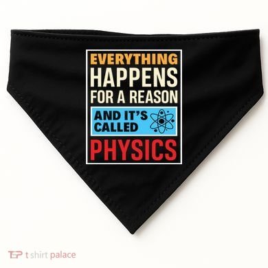 Physics Teacher Physicist Science Lover Physics Cute Gift USA-Made Doggie Bandana