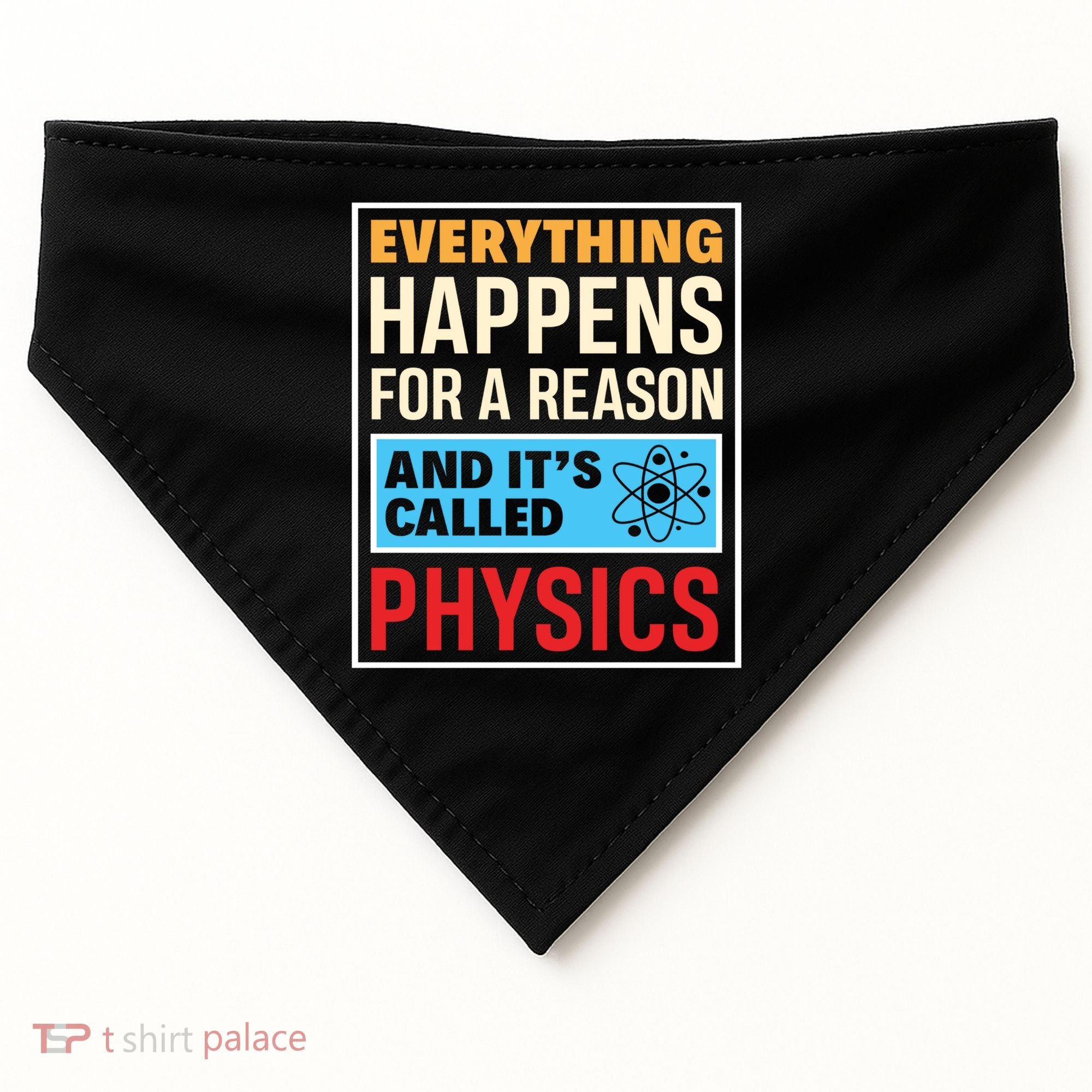 Physics Teacher Physicist Science Lover Physics Cute Gift USA-Made Doggie Bandana