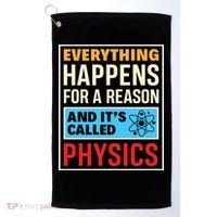 Physics Teacher Physicist Science Lover Physics Cute Gift Golf Towel thumb 0