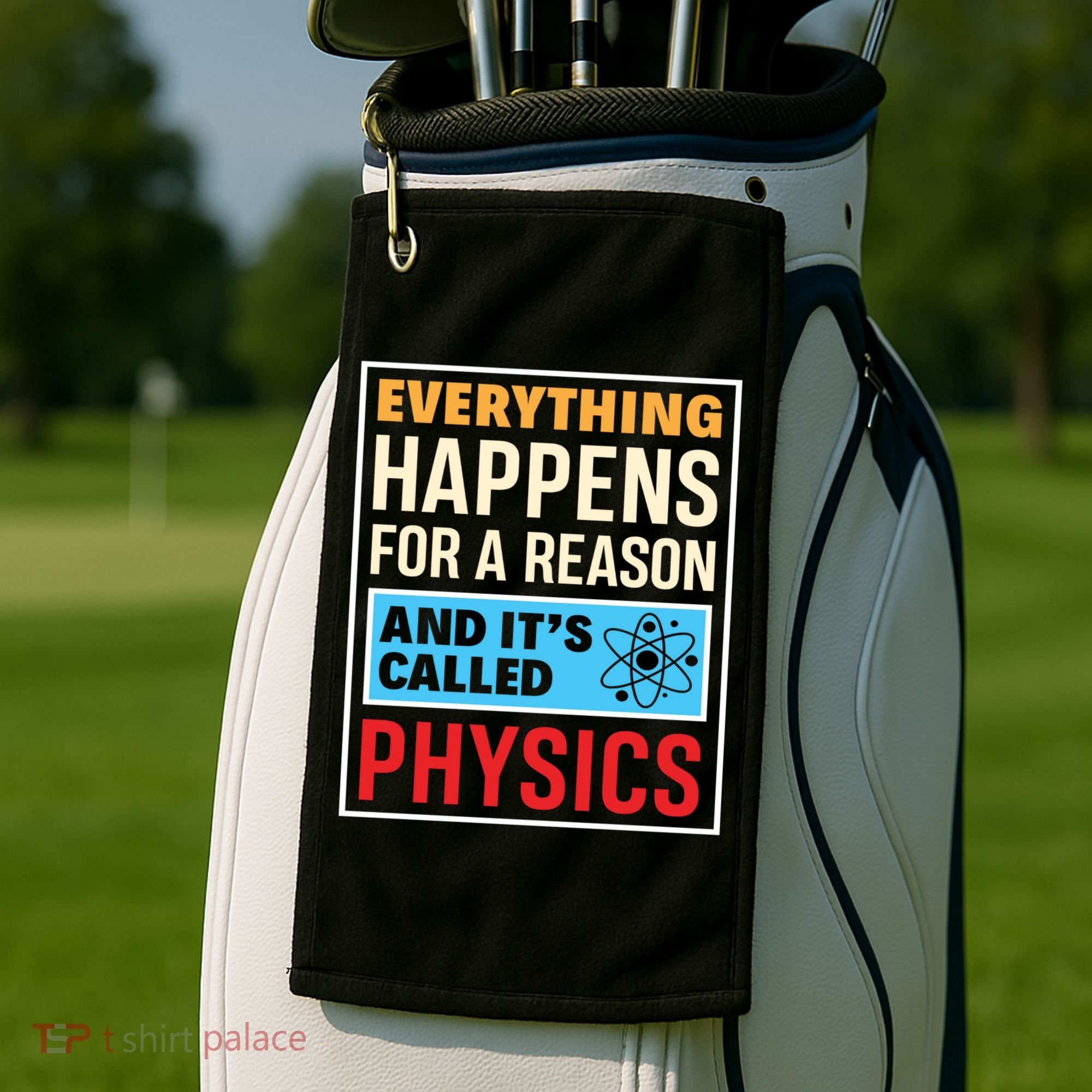 Physics Teacher Physicist Science Lover Physics Cute Gift Golf Towel