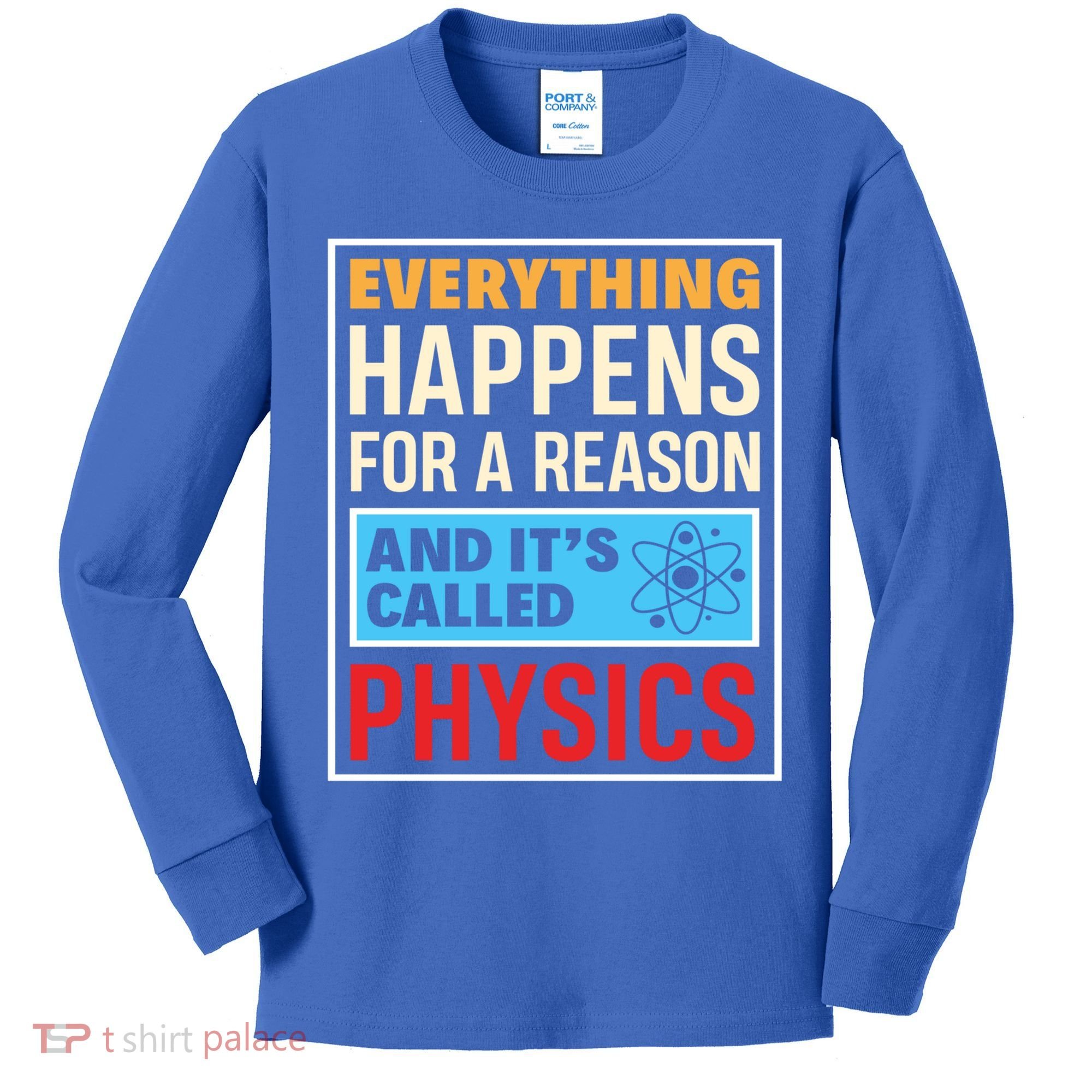 Physics Teacher Physicist Science Lover Physics Cute Gift Kids Long Sleeve Shirt