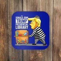 Prison Trump Presidential Library Funny Anti Trump Coaster thumb 0