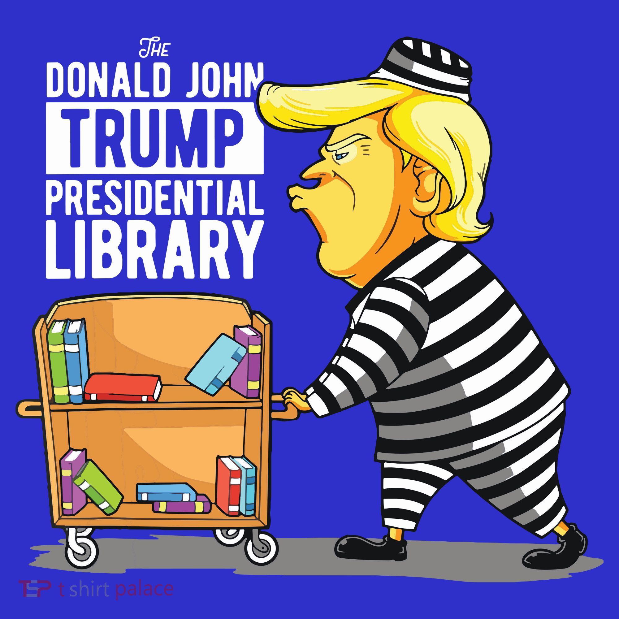 Prison Trump Presidential Library Funny Anti Trump Coaster