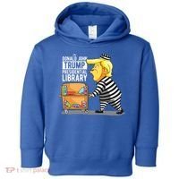 Prison Trump Presidential Library Funny Anti Trump Toddler Hoodie thumb 0
