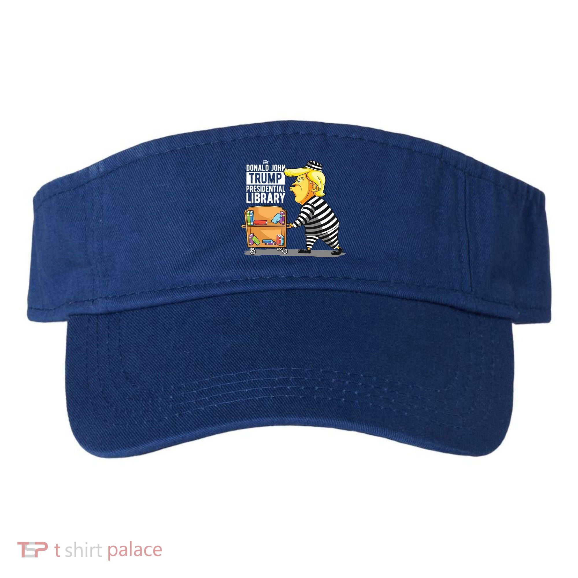 Prison Trump Presidential Library Funny Anti Trump Visor