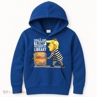 Prison Trump Presidential Library Funny Anti Trump Kids Hoodie thumb 0