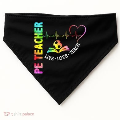 PE Teacher Phys Ed Cute Physical Education Teacher USA-Made Doggie Bandana