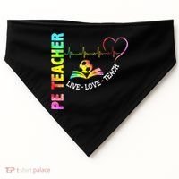 PE Teacher Phys Ed Cute Physical Education Teacher USA-Made Doggie Bandana thumb 0