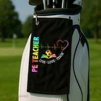 PE Teacher Phys Ed Cute Physical Education Teacher Golf Towel thumb 2