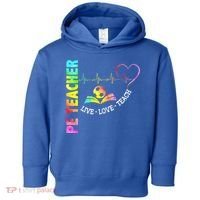 PE Teacher Phys Ed Cute Physical Education Teacher Toddler Hoodie thumb 0