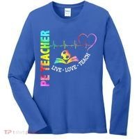 PE Teacher Phys Ed Cute Physical Education Teacher Women's Long Sleeve Shirt thumb 0
