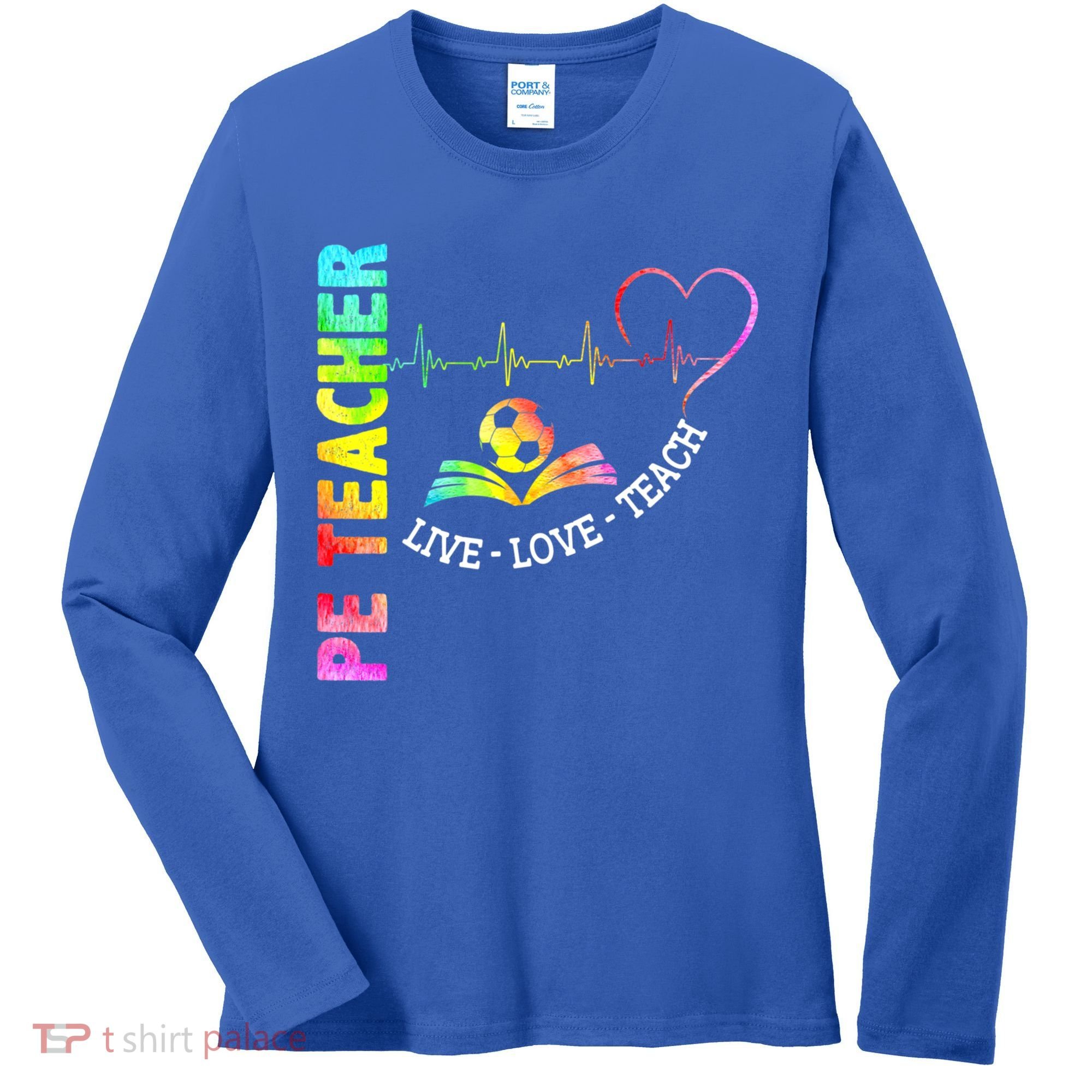 PE Teacher Phys Ed Cute Physical Education Teacher Women's Long Sleeve Shirt