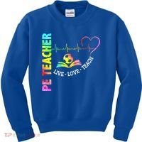 PE Teacher Phys Ed Cute Physical Education Teacher Kids Sweatshirt thumb 0