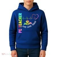 PE Teacher Phys Ed Cute Physical Education Teacher Kids Hoodie thumb 4