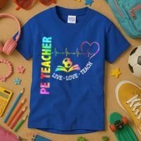 PE Teacher Phys Ed Cute Physical Education Teacher Kids T-Shirt thumb 3