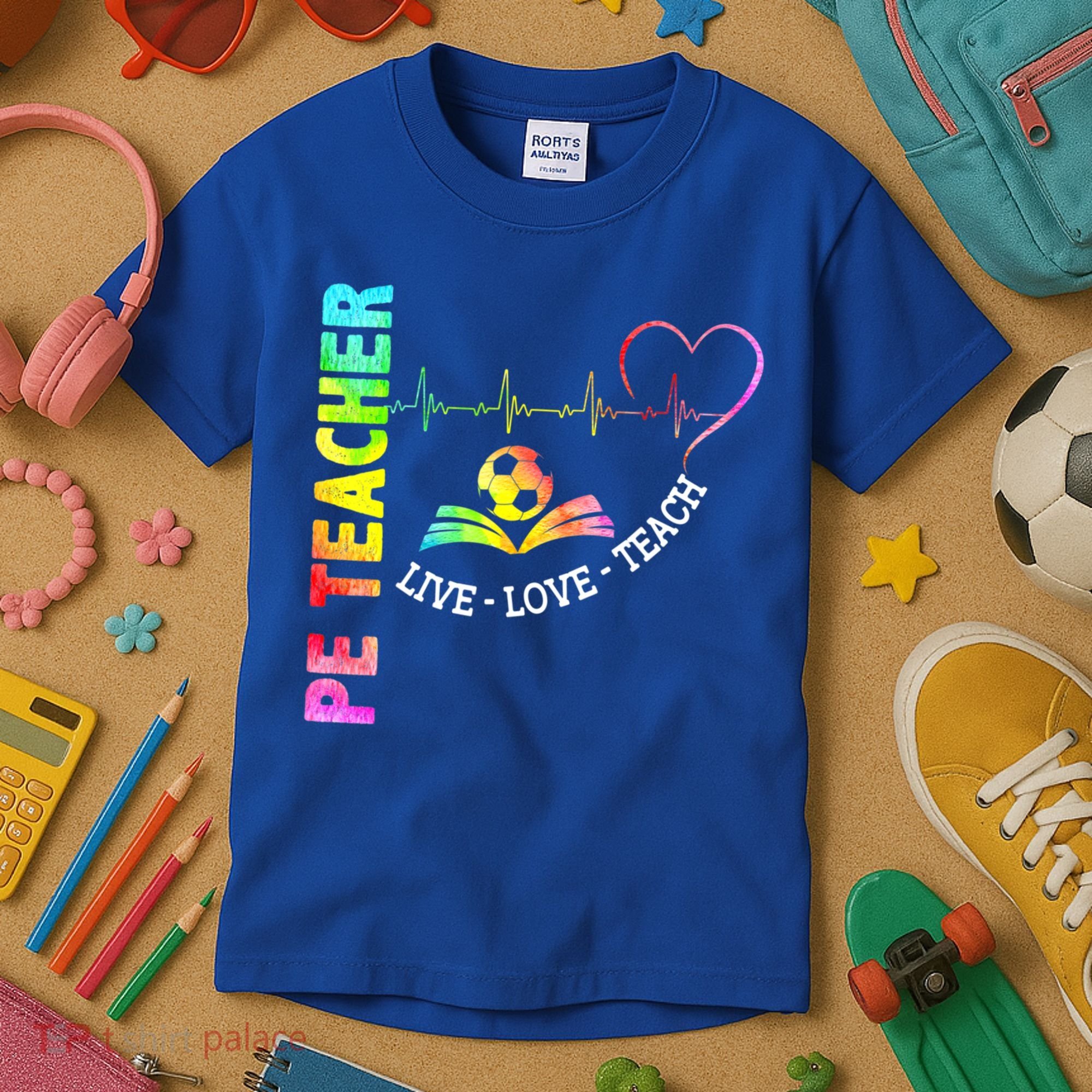 PE Teacher Phys Ed Cute Physical Education Teacher Kids T-Shirt