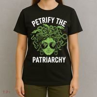 Petrify The Patriarchy Feminist Medusa T-Shirt thumb 4