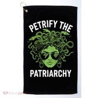 Petrify The Patriarchy Feminist Medusa Golf Towel thumb 0