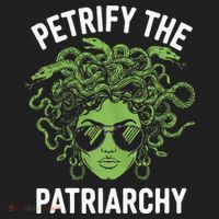 Petrify The Patriarchy Feminist Medusa Golf Towel thumb 3