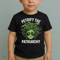 Petrify The Patriarchy Feminist Medusa Toddler T-Shirt thumb 2