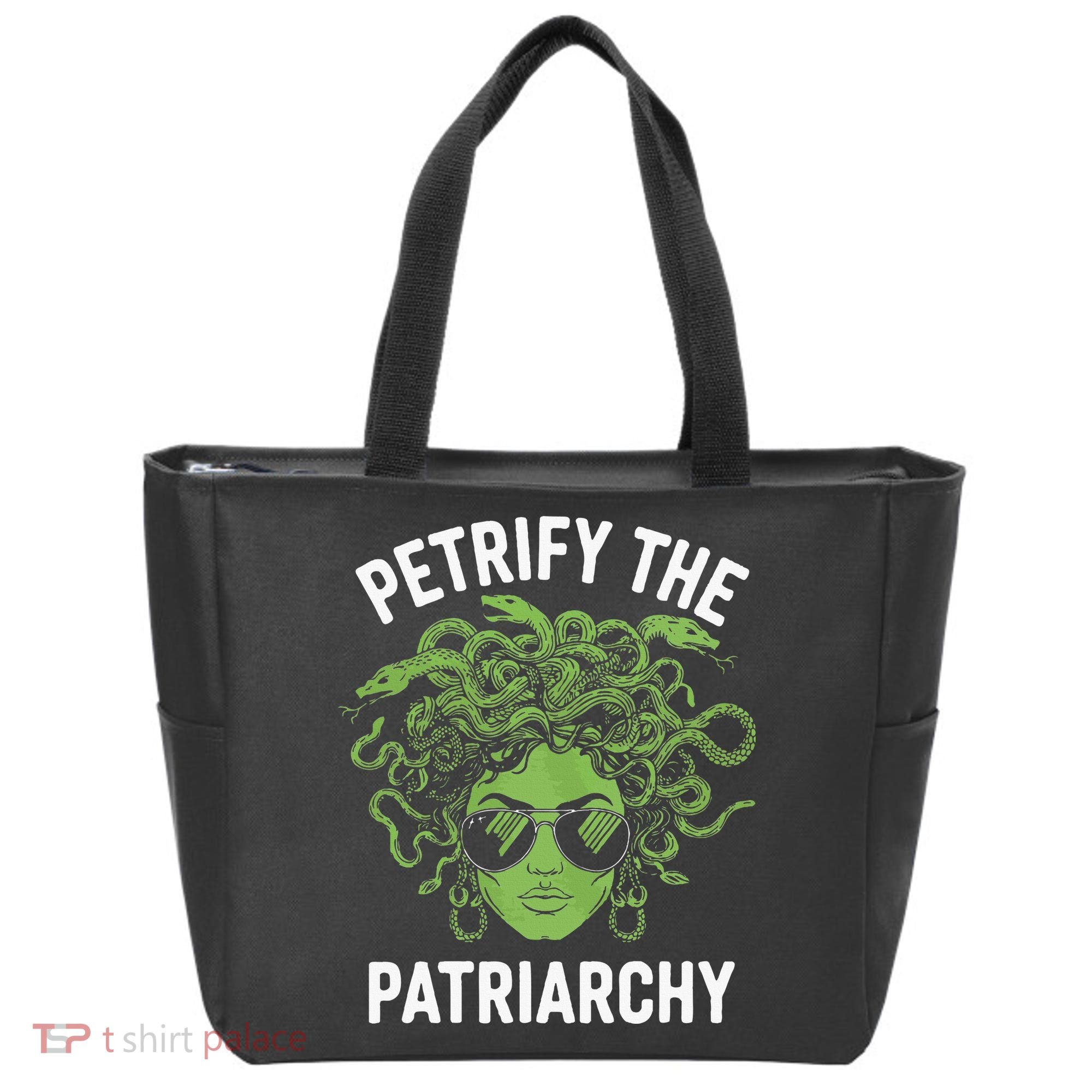 Petrify The Patriarchy Feminist Medusa Tote Bag