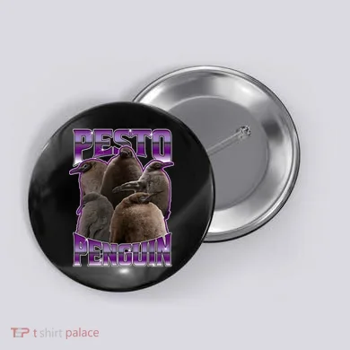 Pesto The Penguin Button