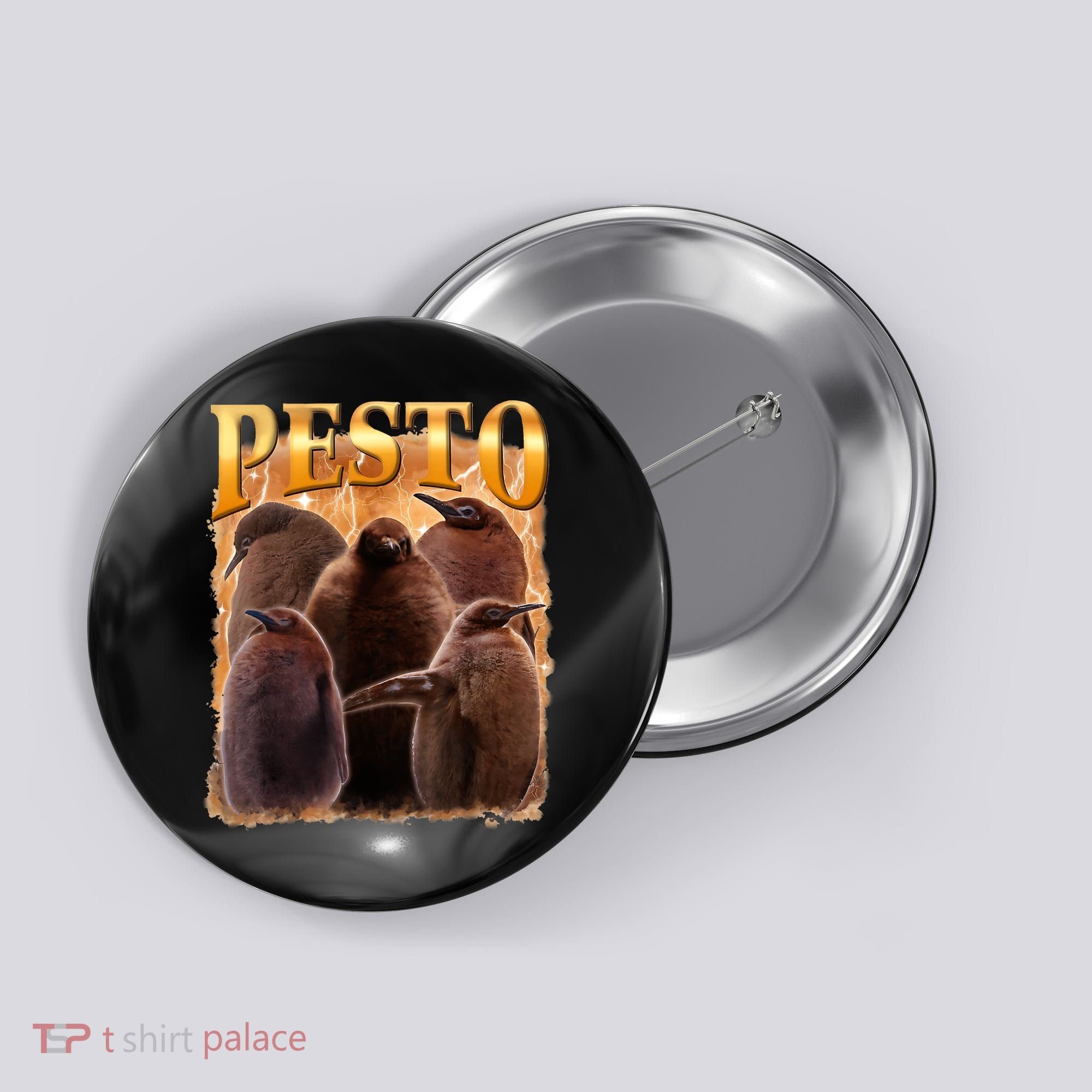 Pesto The Penguin Button