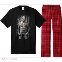Pro Trump Patriotic Gangster AntiLiberal Republican Gift Black Cott Pajama Set thumb 0