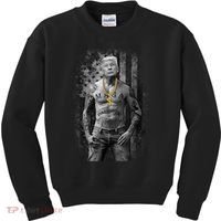Pro Trump Patriotic Gangster AntiLiberal Republican Gift Black Cott Kids Sweatshirt thumb 0