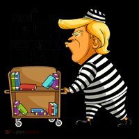Prison Trump Presidential Library Funny Anti Trump Coffee Mug thumb 5