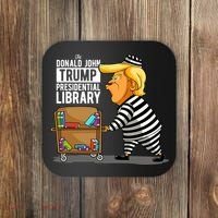 Prison Trump Presidential Library Funny Anti Trump Coaster thumb 0
