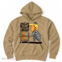 Prison Trump Presidential Library Funny Anti Trump Hoodie thumb 0