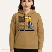 Prison Trump Presidential Library Funny Anti Trump Hoodie thumb 5