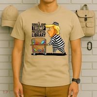 Prison Trump Presidential Library Funny Anti Trump T-Shirt thumb 6