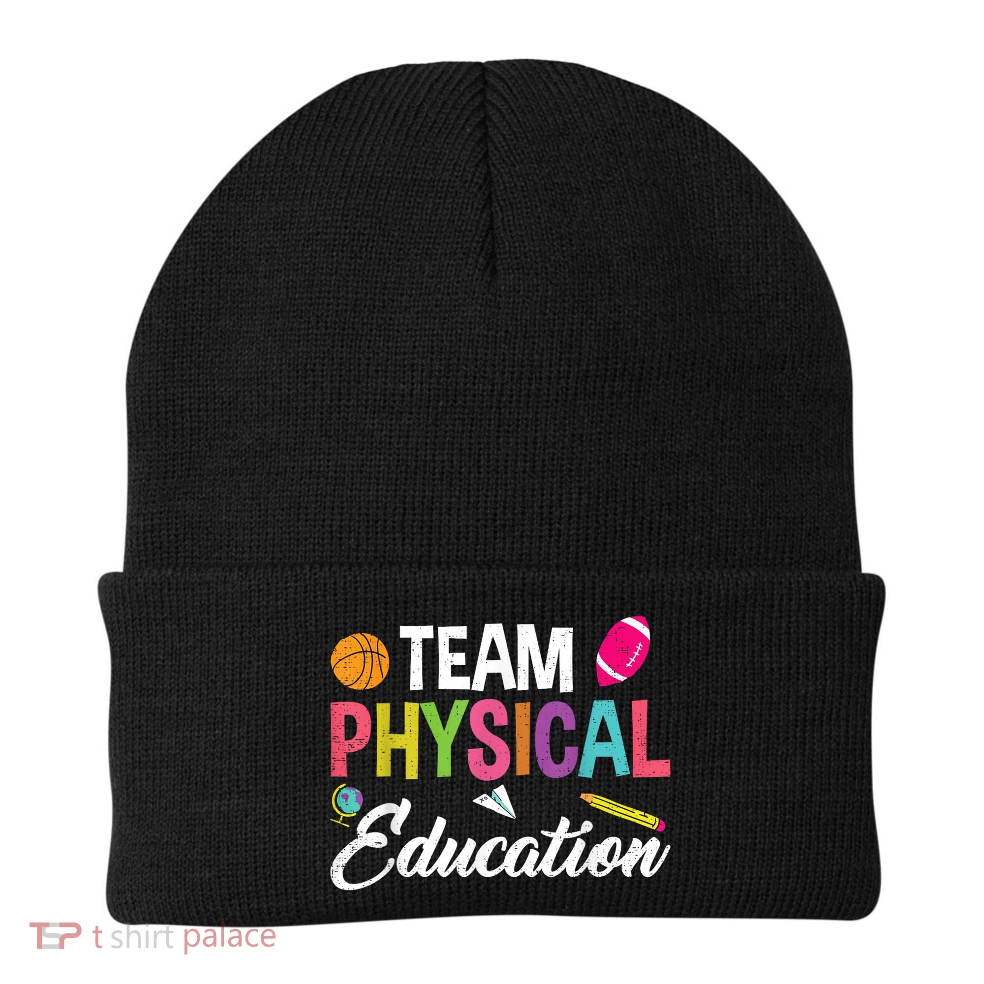 P.E. Team Physical Education School Fitness PE Teacher Beanie