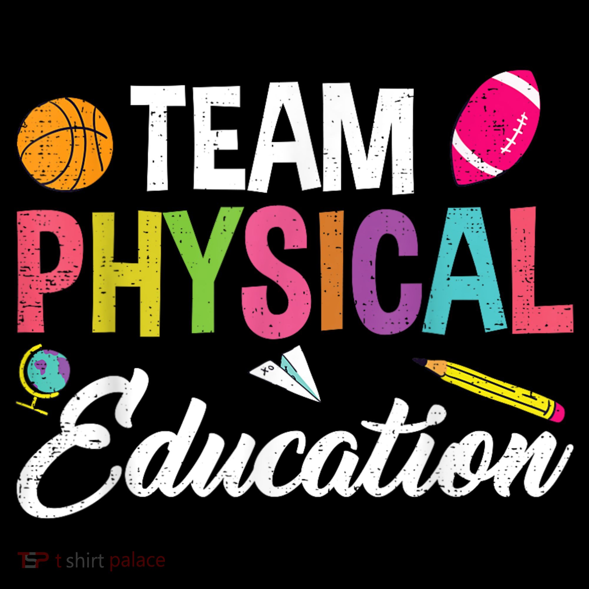 P.E. Team Physical Education School Fitness PE Teacher Women's Hoodie