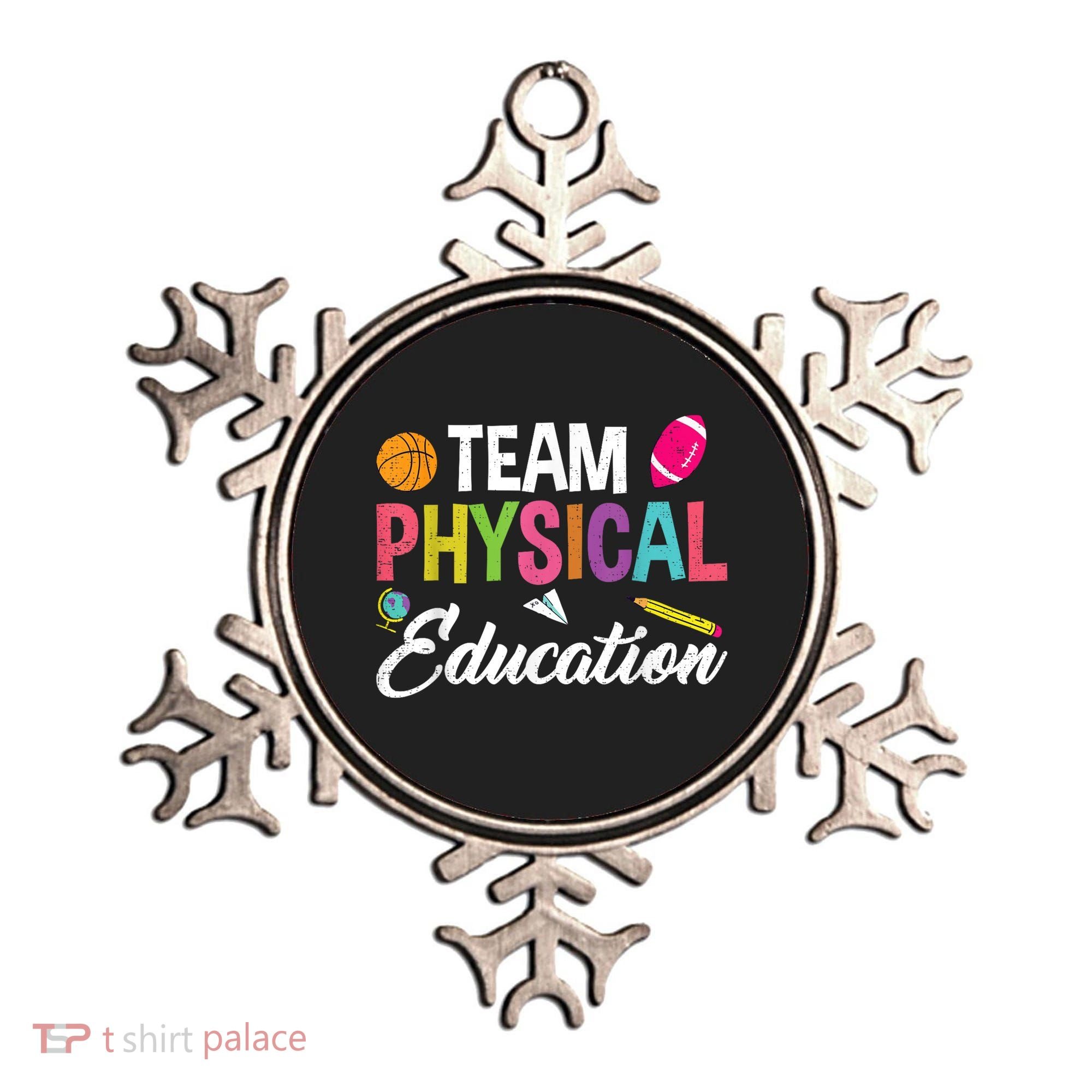 P.E. Team Physical Education School Fitness PE Teacher Ornament