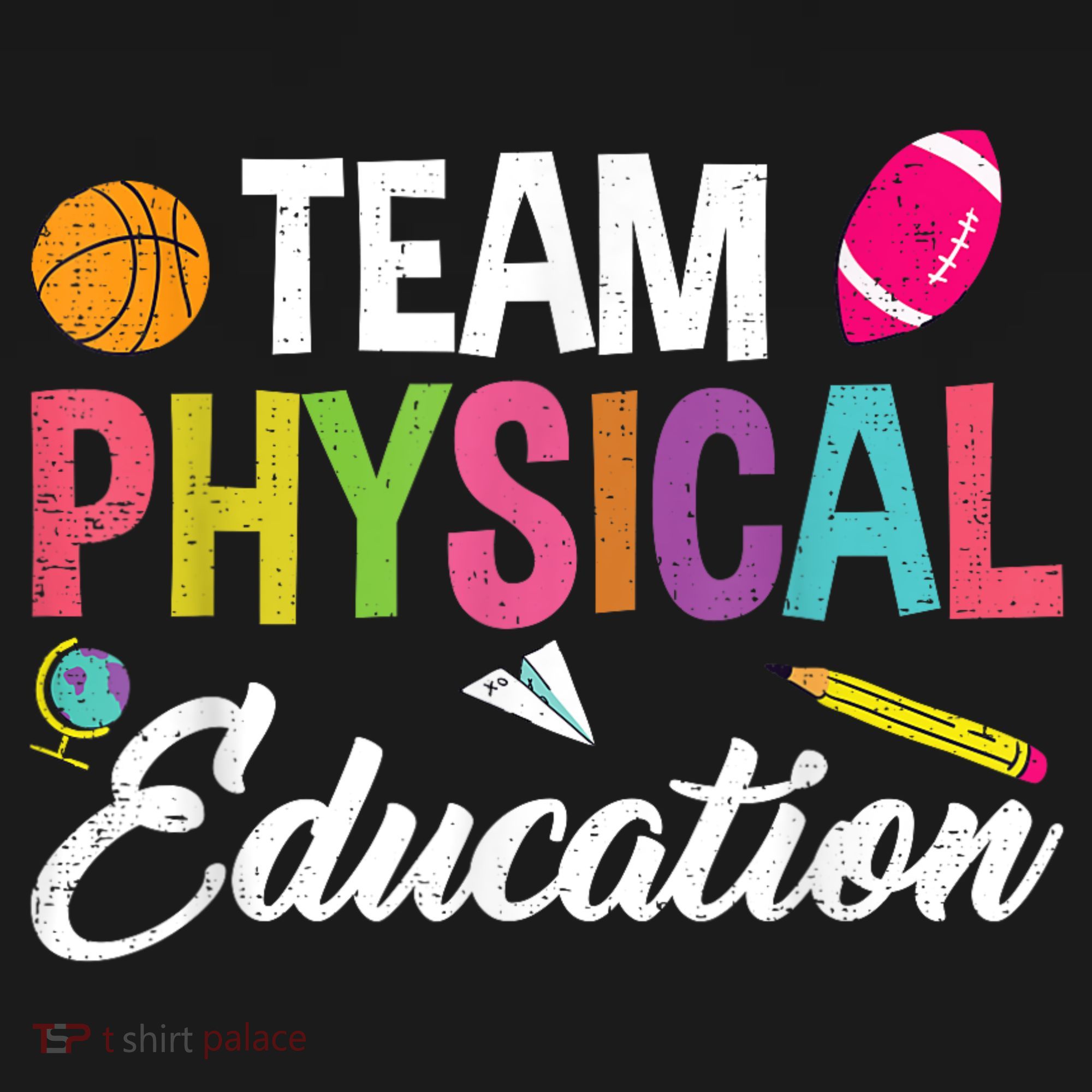 P.E. Team Physical Education School Fitness PE Teacher Ornament