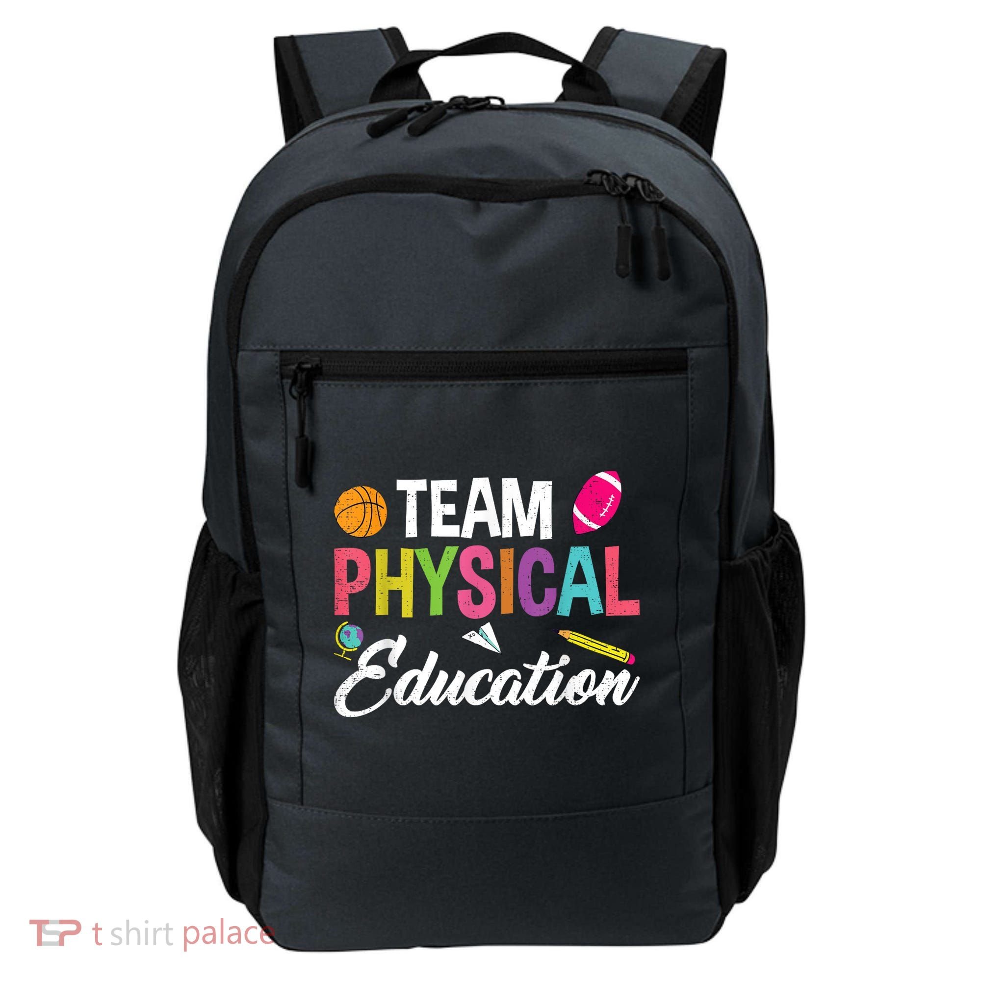 P.E. Team Physical Education School Fitness PE Teacher Backpack